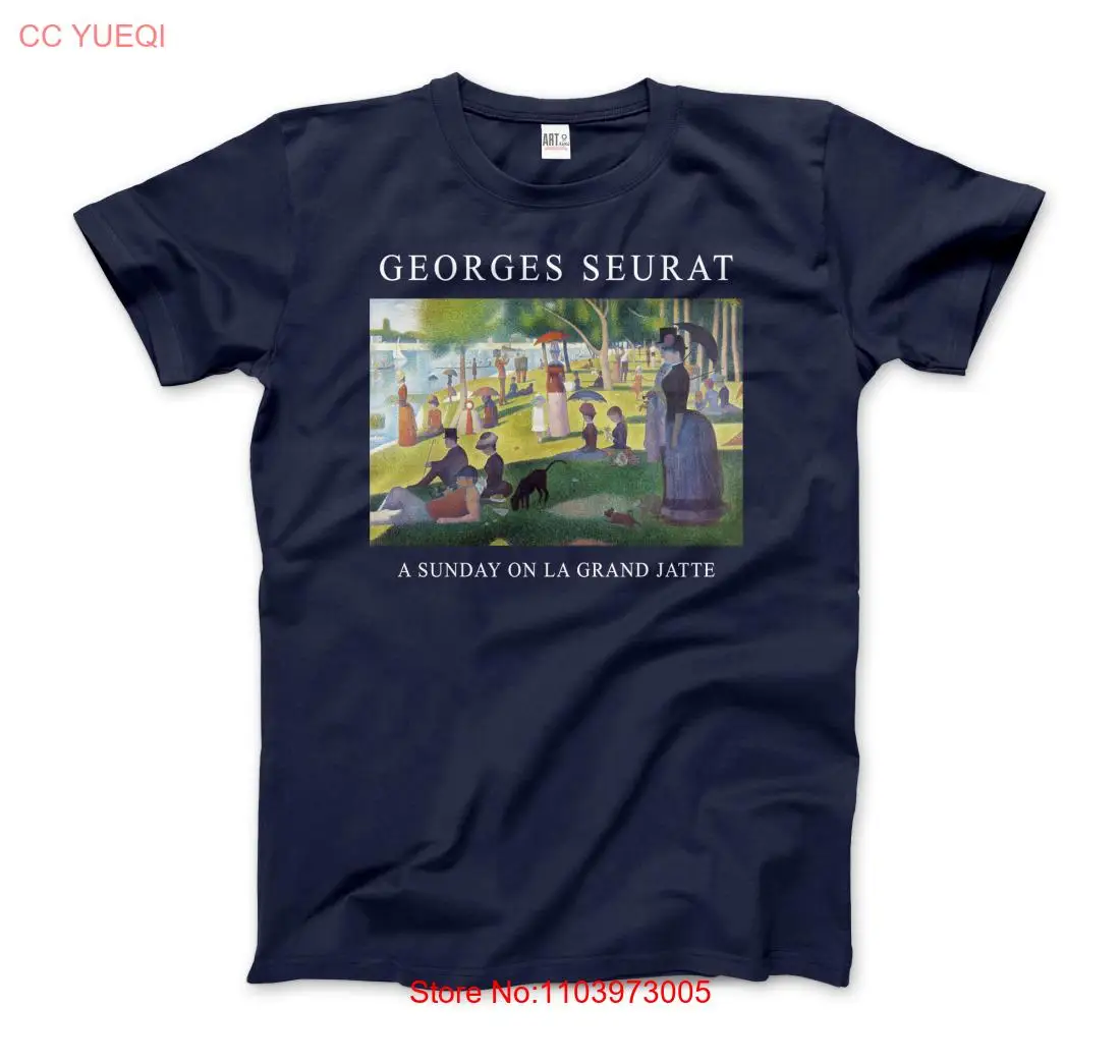 Футболка с надписью Sunday on La Grand Jatte