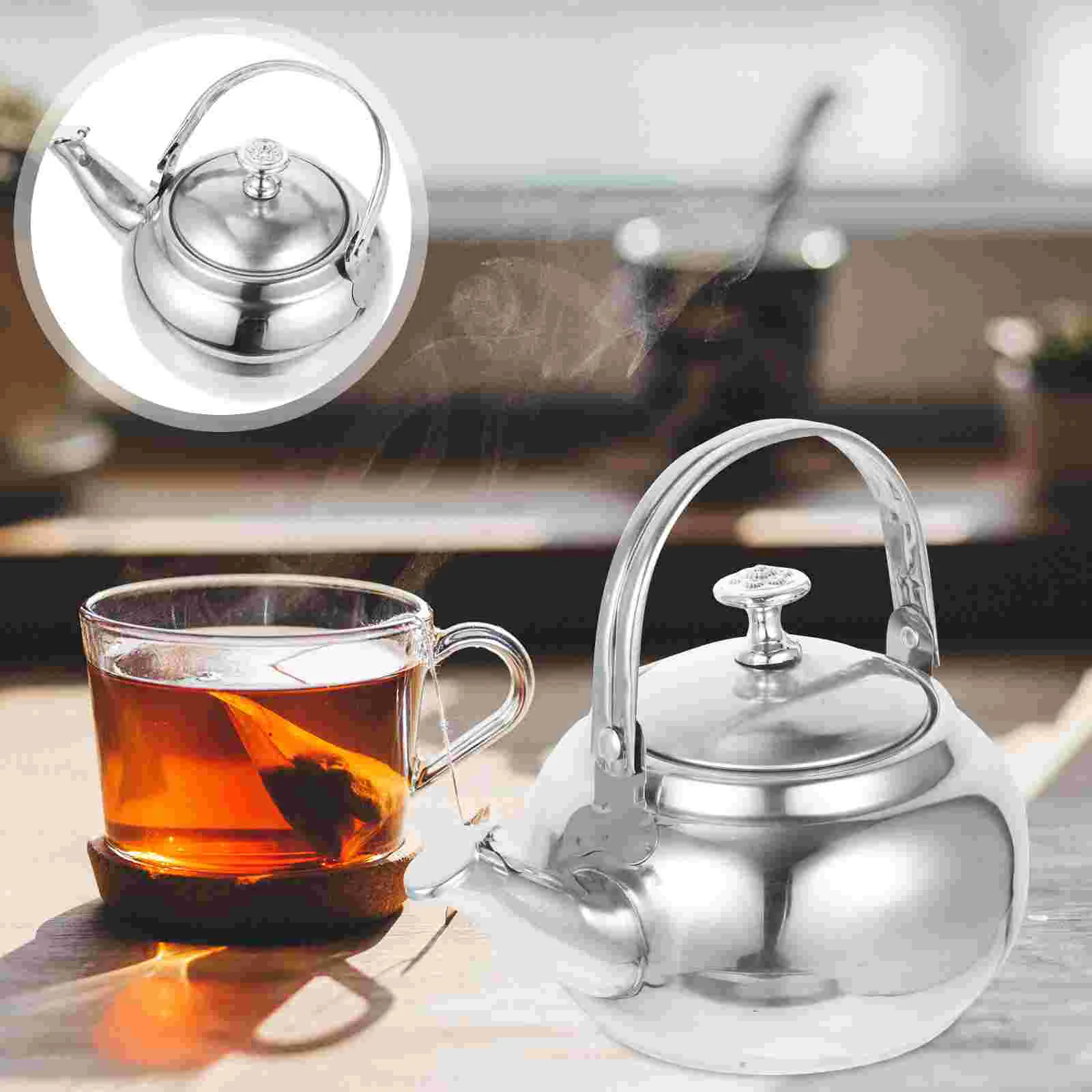 

Whistling Tea Kettle Stainless Steel Water Boiler Induction Stove Gas Stove Top Home