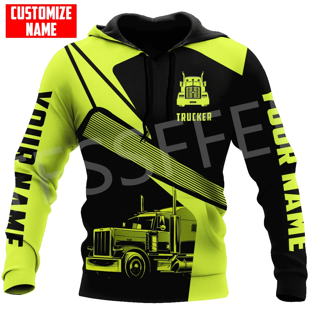 

Newest Custom Name Truck Operator Cosplay Trucker Driver Worker Tattoo Pullover 3DPrint Harajuku Casual Funny Jacket Hoodies X10