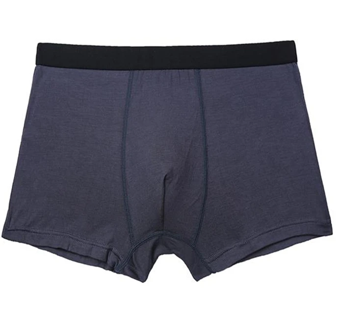 Fiber Breathable Underpants Male Panties  Black Underwear Man Elastic Mens Boxershorts