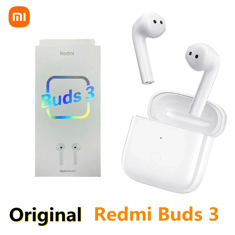 

Беспроводные Bluetooth наушники Xiaomi Redmi Buds 3, полувкладыши, беспроводные наушники, двойной микрофон, наушники-вкладыши с шумоподавлением для зво...