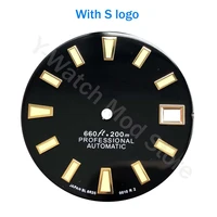 seiko watch 62mas dial black color with s logo new style mod watch nh35 movement skx007009 28 5mm