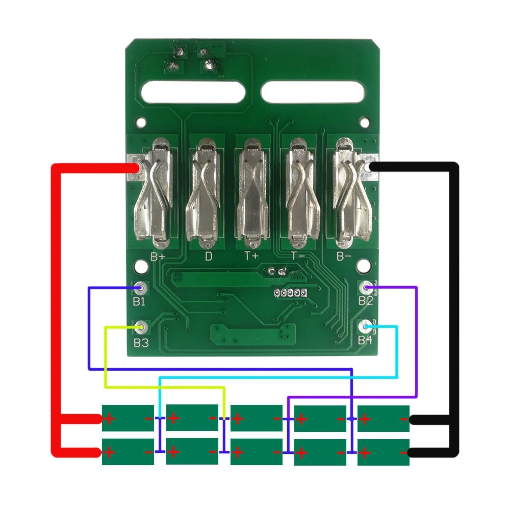 

Charging Protection Circuit Board PCB Board for Metabo 18V Lithium Battery Rack(1 Pcs)