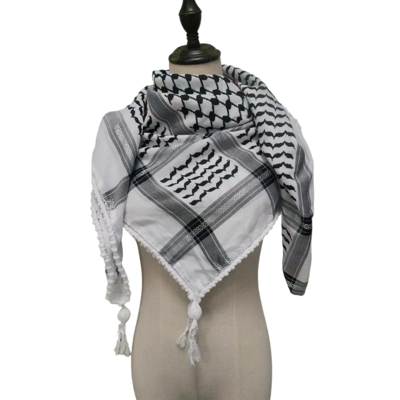 Многофункциональный арабский шарф для энтузиастов культуры платок Keffiyeh дышащий
