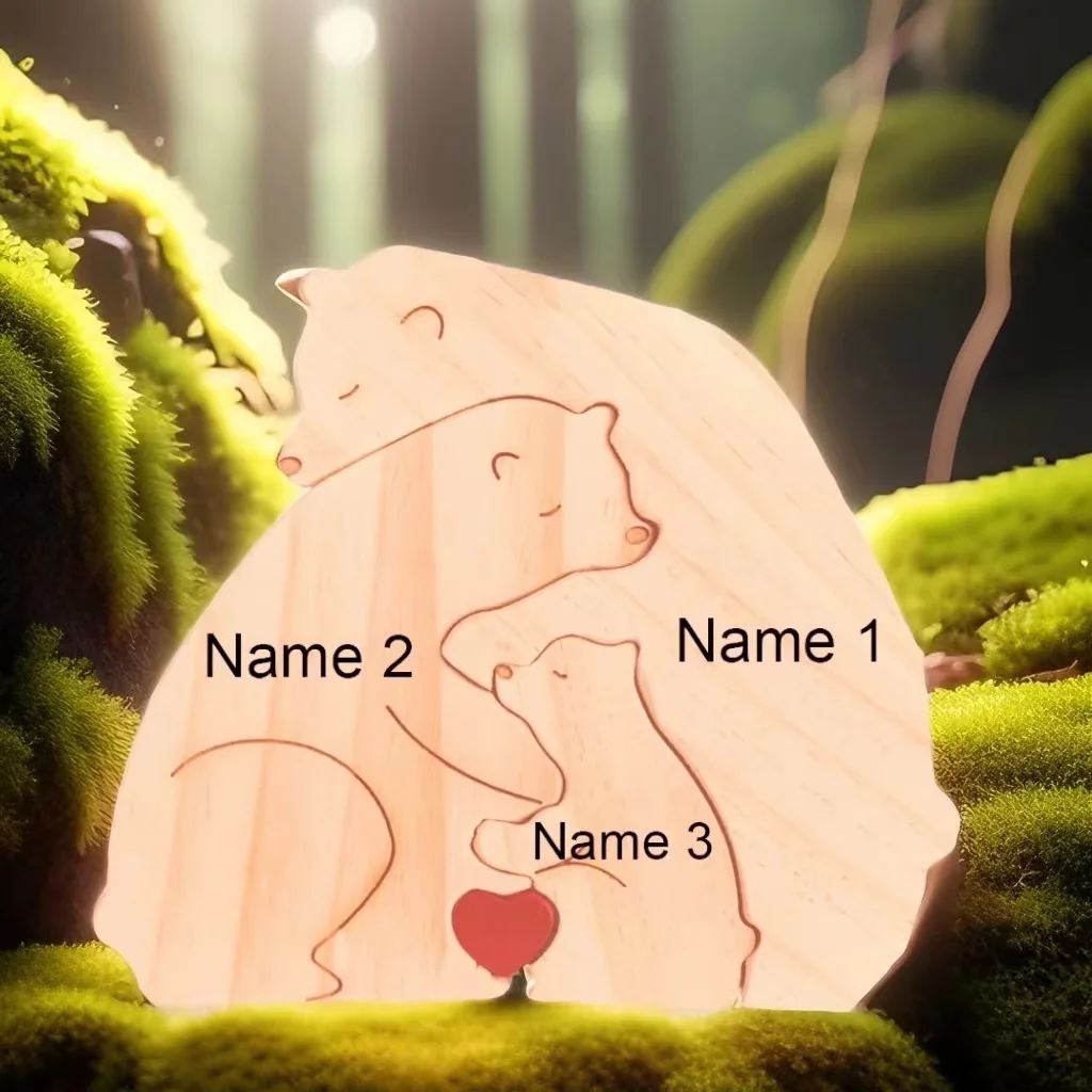 

Деревянная головоломка "Семья медведей"