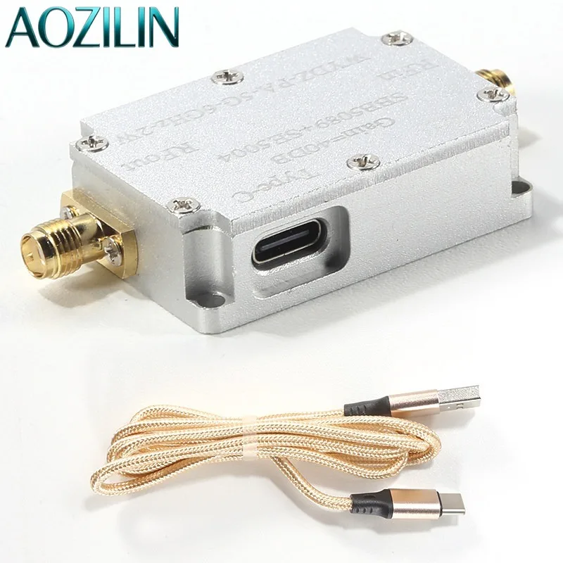 Фото AOZILIN 2.4ГГц 1Вт 30дБм РЧ усилитель мощности SBB5089+SZA2044 Модуль одноканального микроволнового усилителя №1
