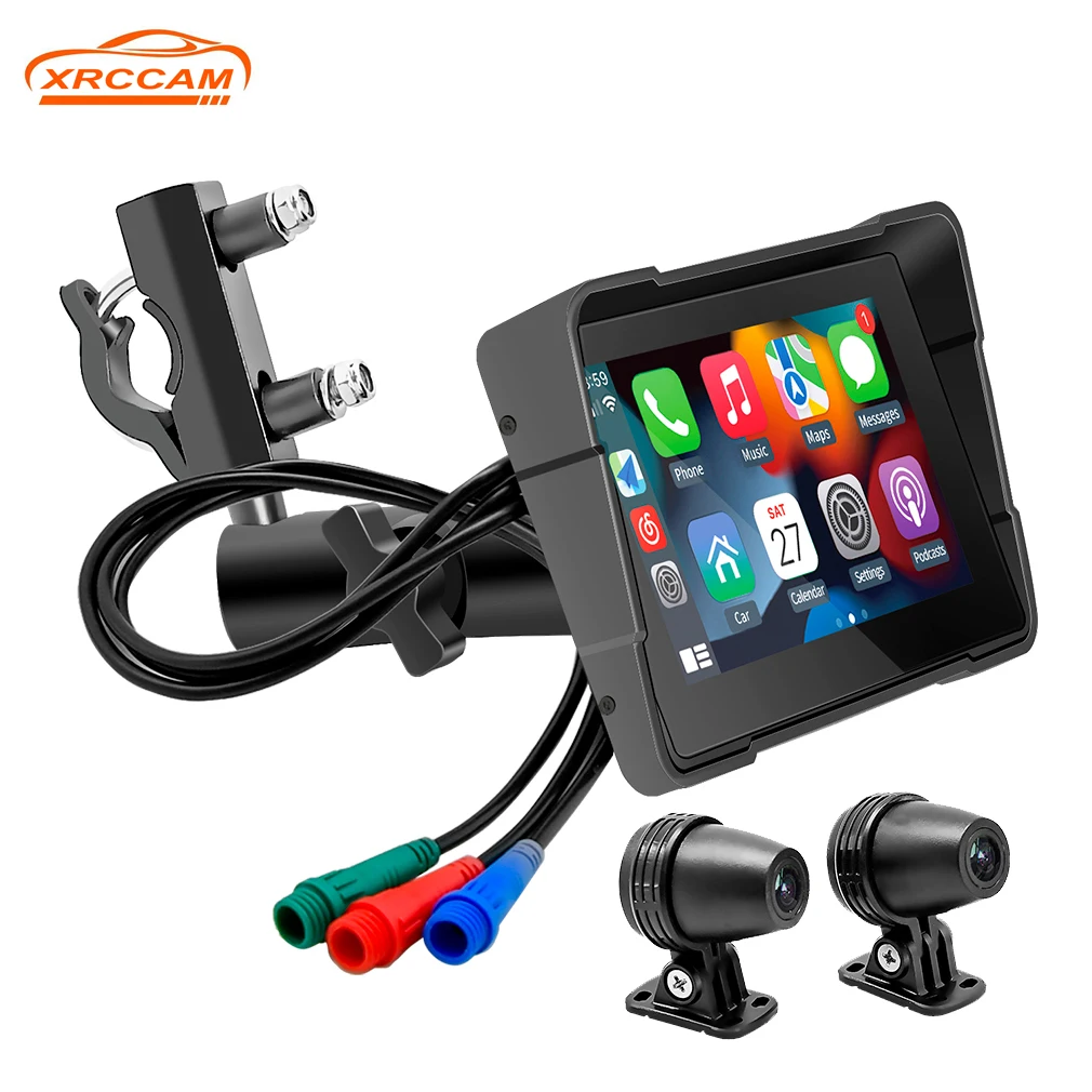 Видеорегистратор мотоциклетный с поддержкой Bluetooth 5 0 1080P дюймов