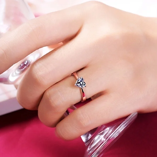 Роскошные кольца из белого золота для женщин обручальное кольцо серебряного