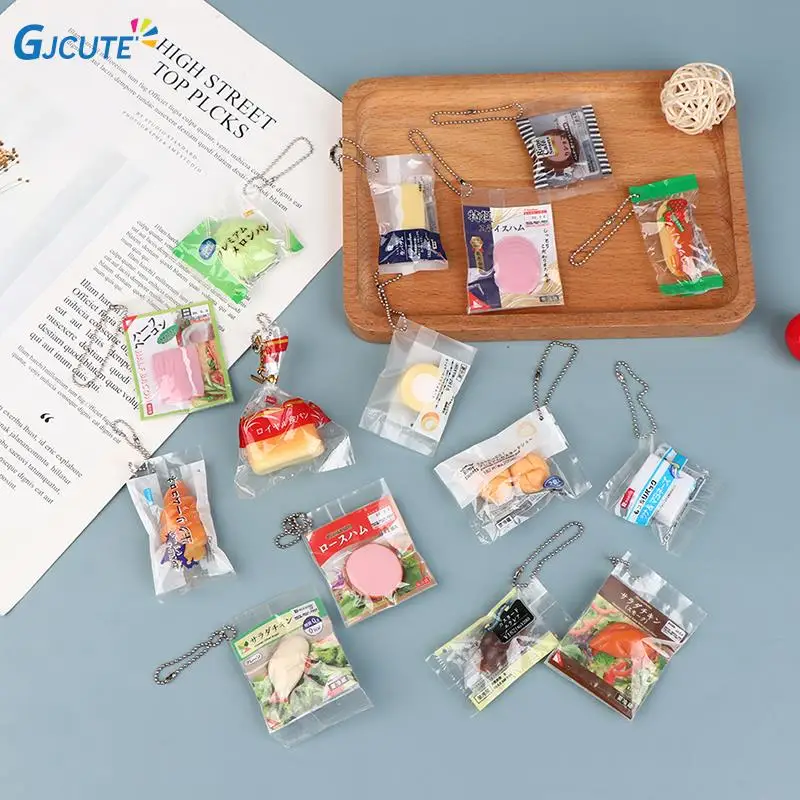 

Dollhouse Mini Food Play Pendant Dollhouse Miniature Supermarket Doll House Kitchen Play Toys Accessories 15 styles random 1pc