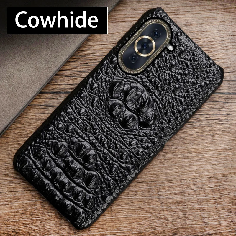 

Coque de leather Crocodile Head phone case for huawei nova 10 9 8 Pro 9 8 7 6 SE 8i 7i Nova 5T Y60 Y61 Y70 Y90 Back cover cases