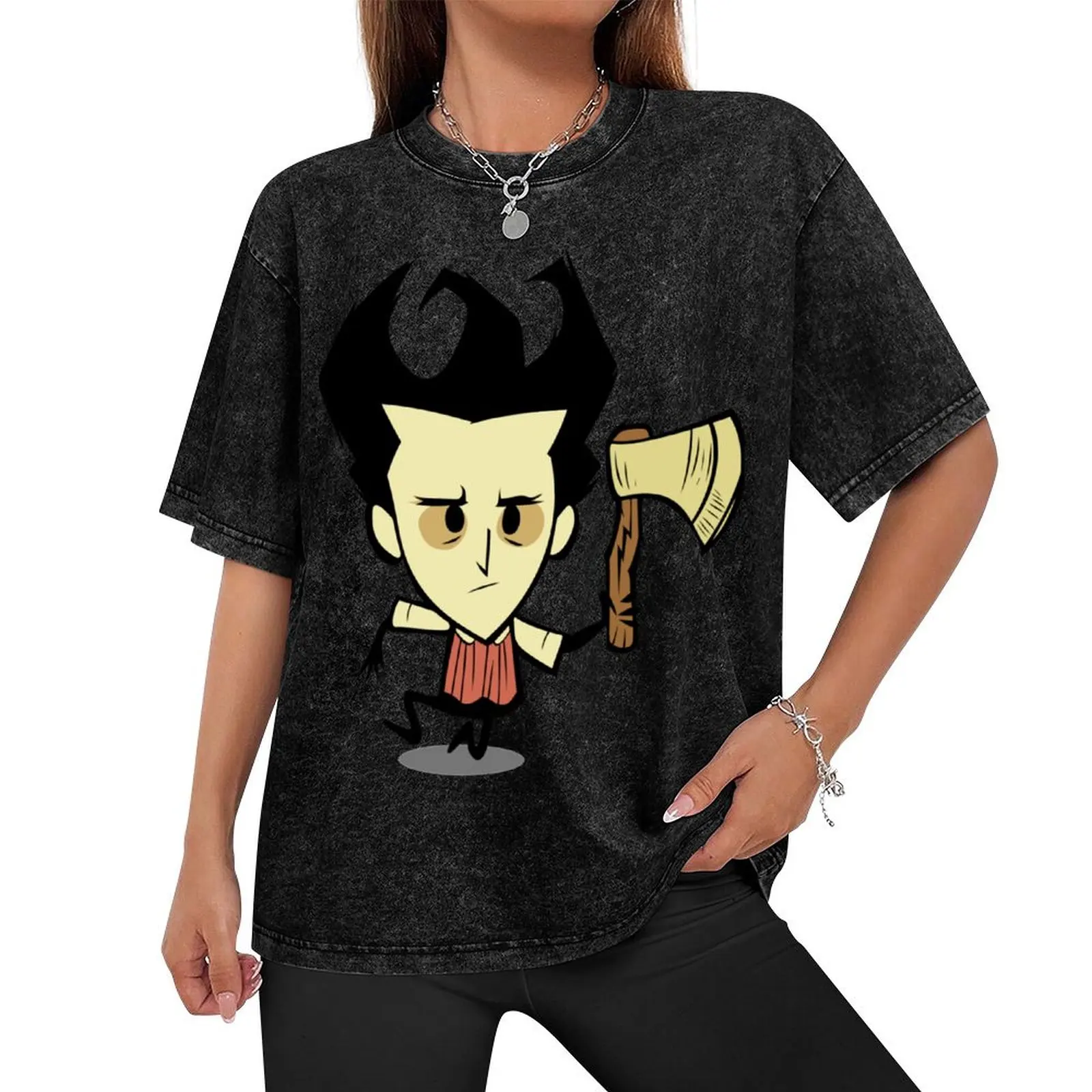 Футболка Wilson (Don_t Starve) персонализированные дешевые компрессионные рубашки для