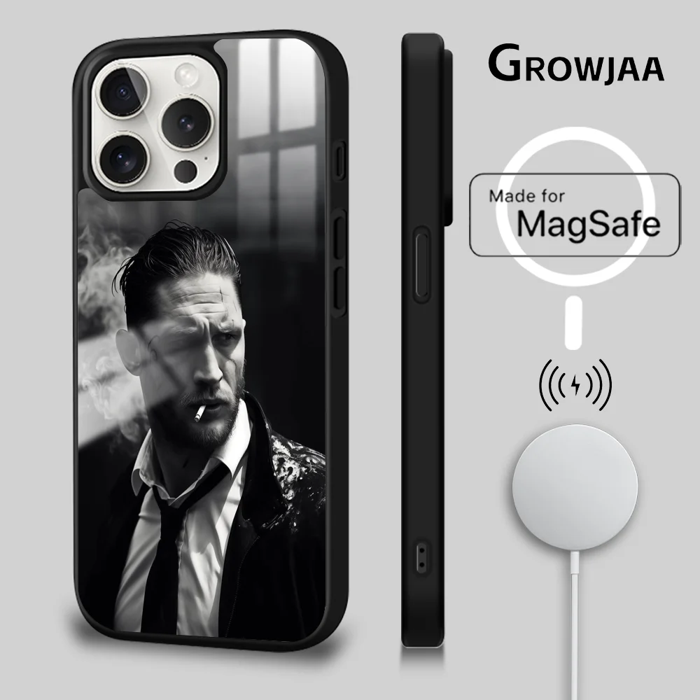 T-Tom H-Hardy UK actor Phone Case For iPhone 16 15 14 13 12 11 Pro Max Plus Mini Magsafe Mirror Wireless Magnetic Cover