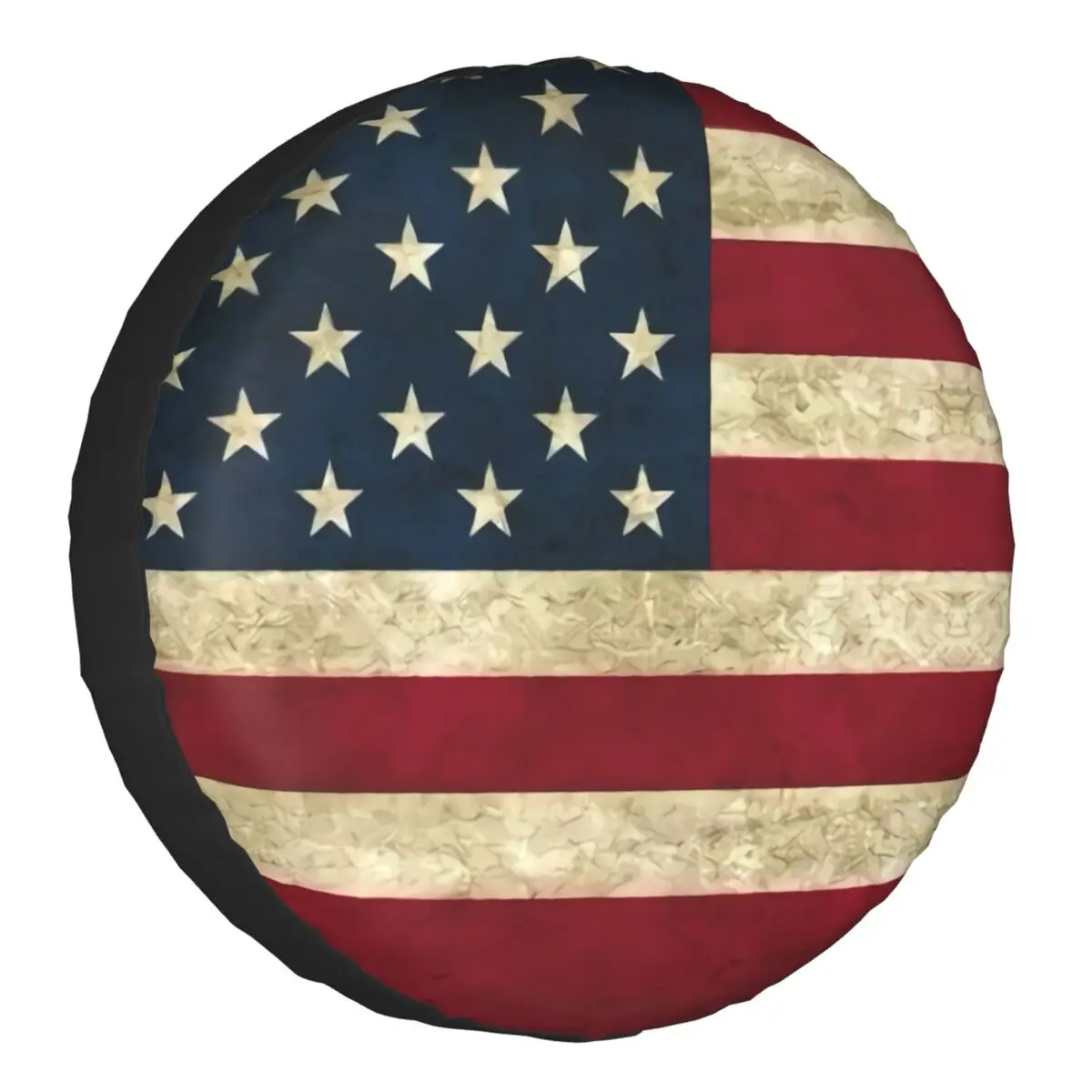 

Retro American Flag Spare Tire Cover Universal for Suzuki Mitsubish USA Freedom SUV RV 4x4 Car Wheel Protectors Accessories