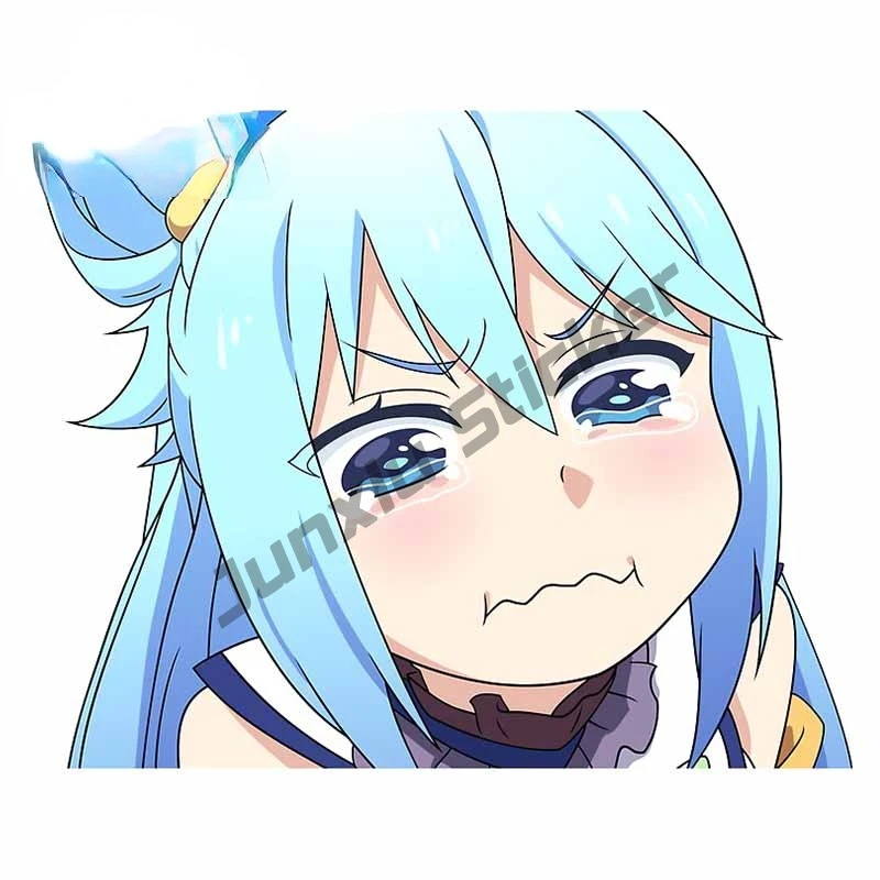 

Creativity/Creative Aqua Konosuba Blue Maiden Motorcycle Car Sticker Vinyl Car Wrap Decal for Air conditioner KIK13*11cm