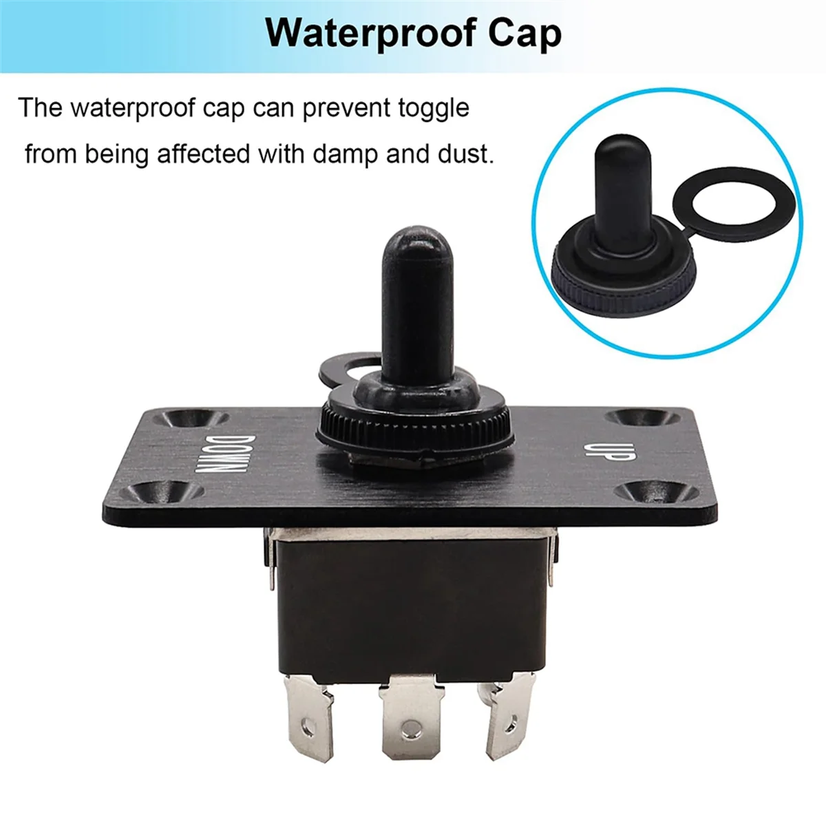 Кулисные тумблеры Мгновенный 6-контактный 3-позиционный (ВКЛ)-ВЫКЛ-(ВКЛ)Вверх/Вниз