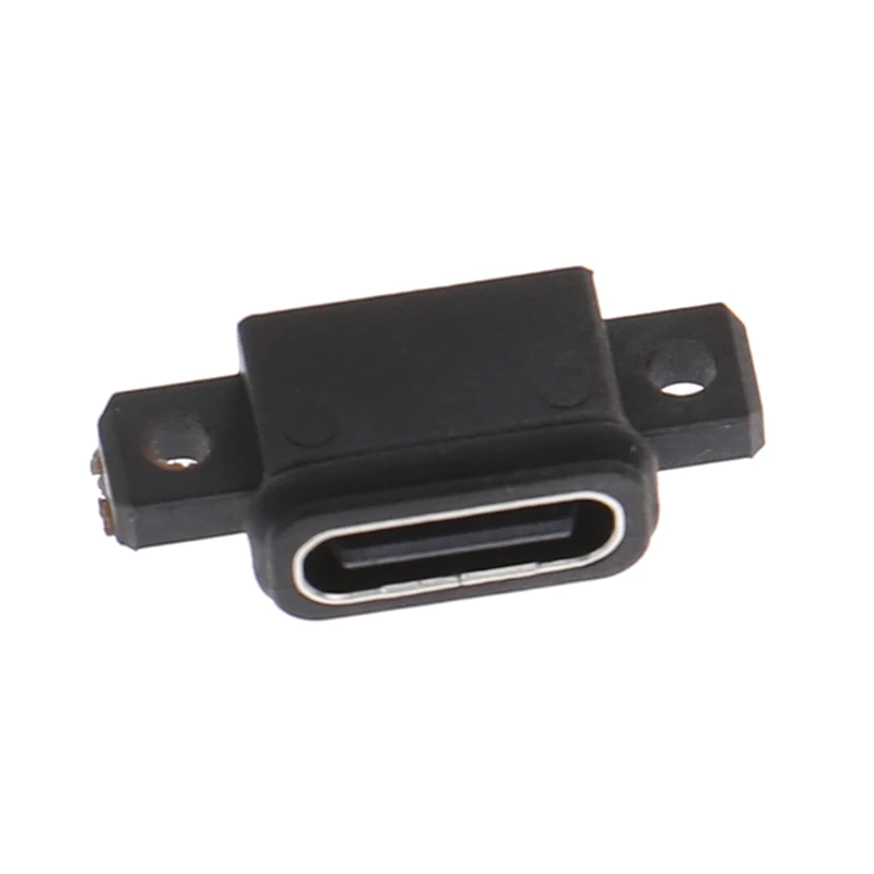 

Водонепроницаемый Женский Разъем Micro USB-C Jack с винтовым интерфейсом зарядки, USB-разъем типа C, 4 контакта