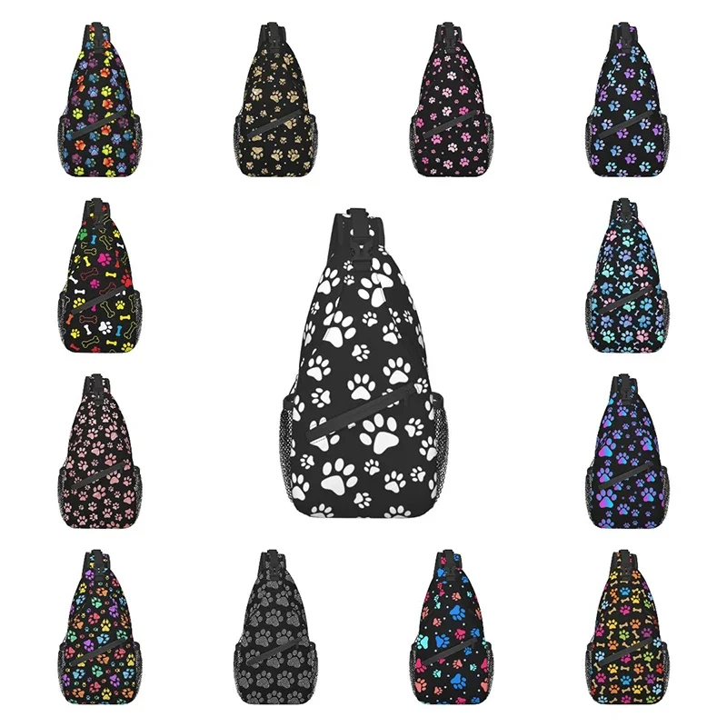 Персонализированная белая сумка-слинг для щенка собаки мужская модная сумка