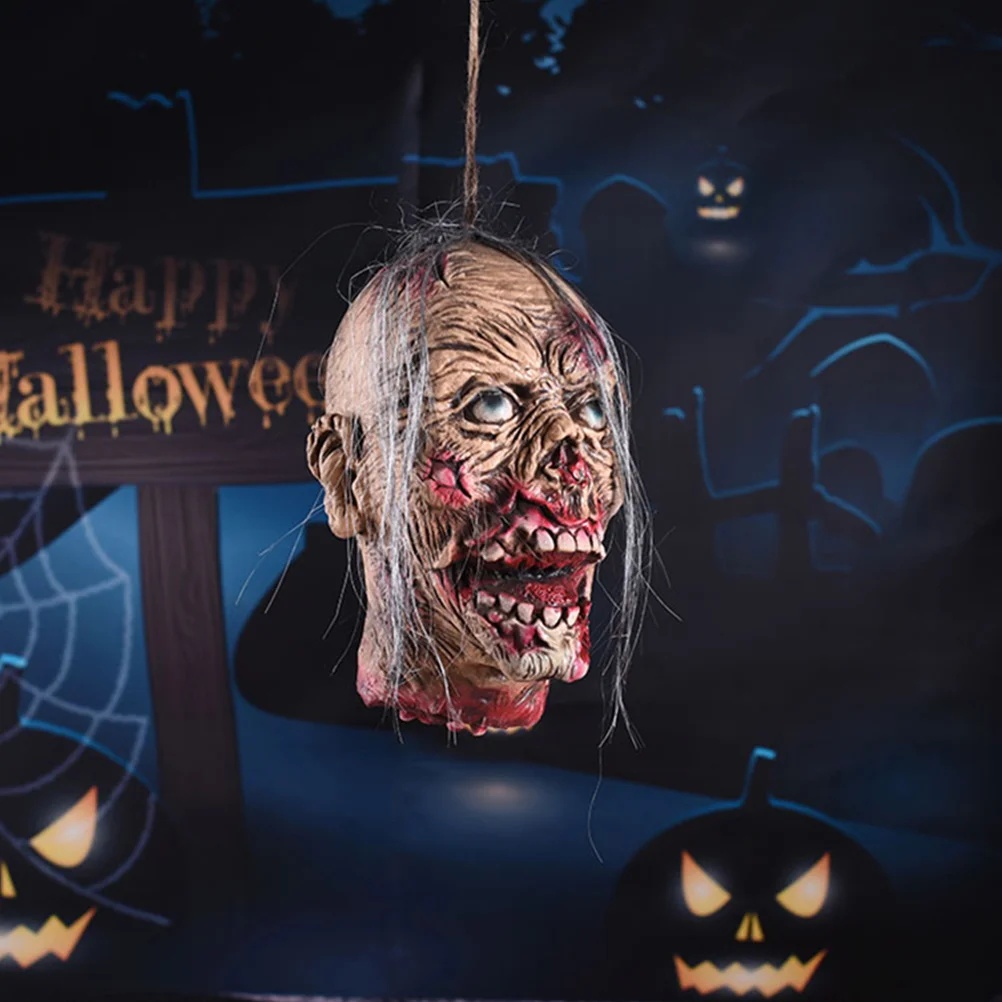 

Halloween Hanging Head Trick Decoration Creative Ornament Prop Emulsion Pendant