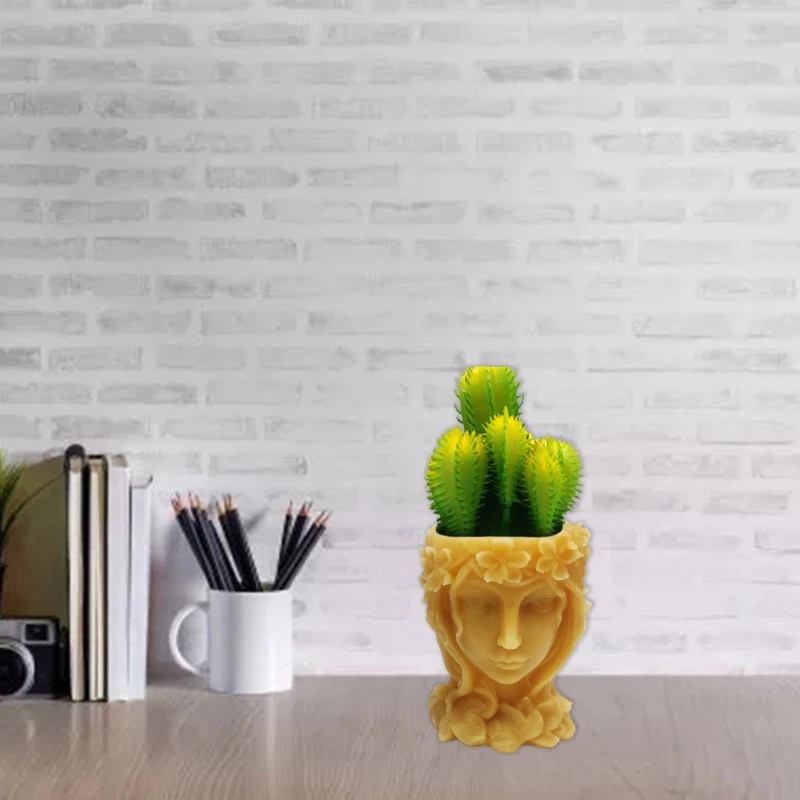 3D держатель для ручек Богиня цветочный горшок силиконовые формы форма