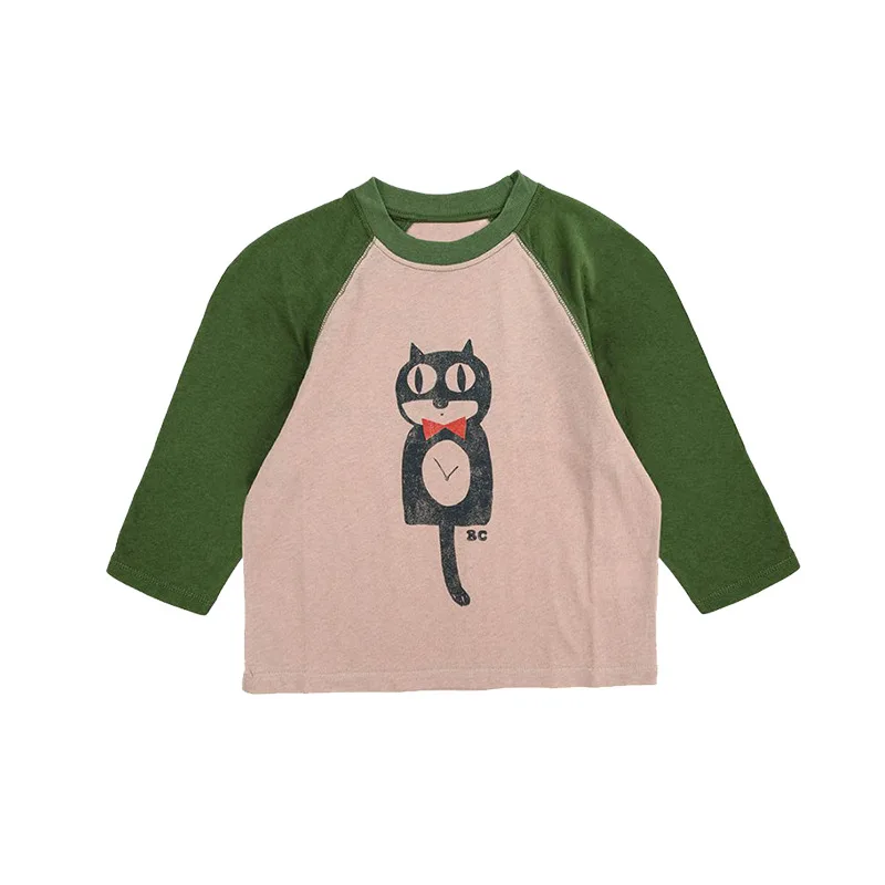 Ins 2022 Bobo Kids T-Shirts Girls Boys Shirts Boy Tee Baby Long Sleeve Tshirt Cartoon Tops Enfant T Shirt Funny Children Clothes