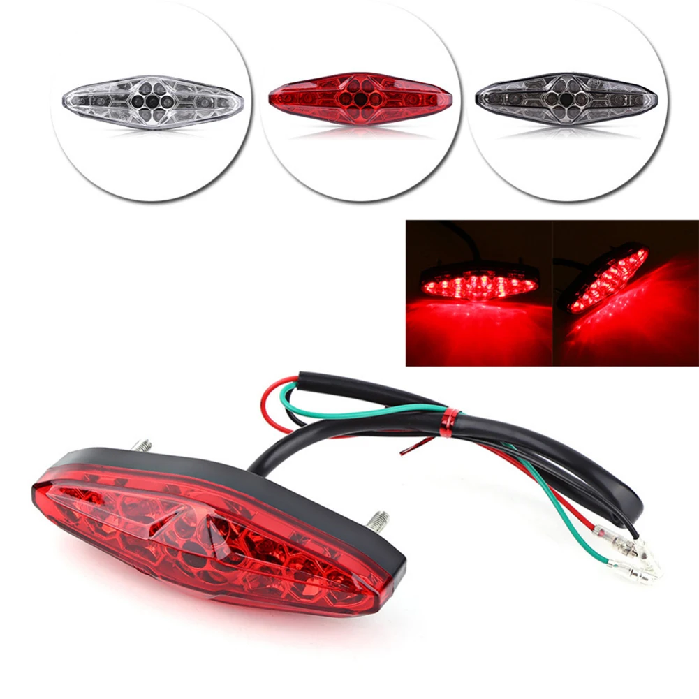 For Suzuki ATV LTZ King Quad Runner DR DRZ 650 400 LT Motorcycle LED Taillight Brake Light 12V Retro Rear Light Running Light