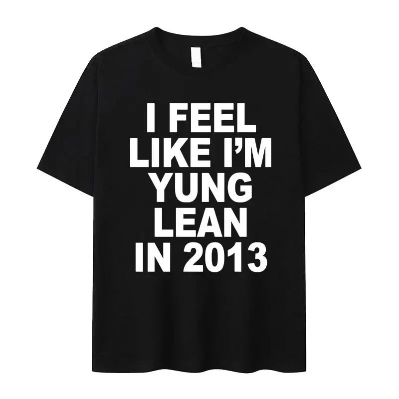 2013 футболка с надписью I Flag Like I'm Yung Lean мужские и женские дышащие футболки из 100%