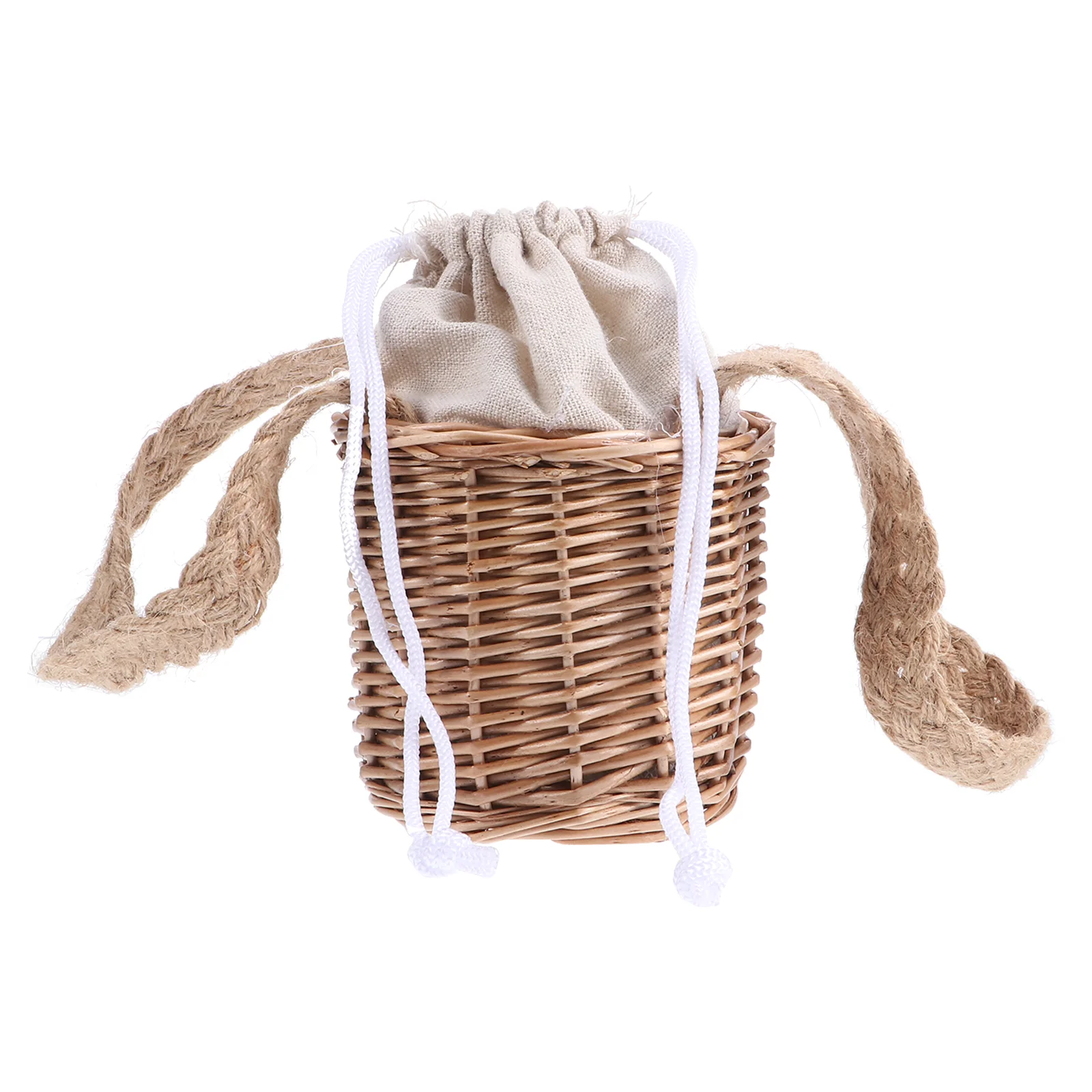 

Basket Flower Storage Wedding Woven Willow Candy Baskets Wicker Girl Ceremony Bin Weaving Rustic Decorrattan Bridal Round