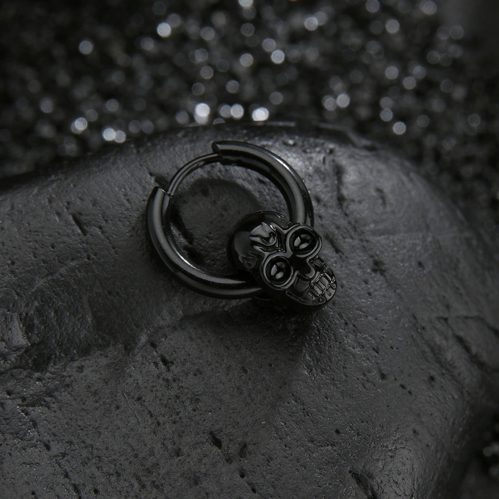 Круглые серьги в стиле панк-рок 1 шт. модное кольцо для ушей из нержавеющей стали