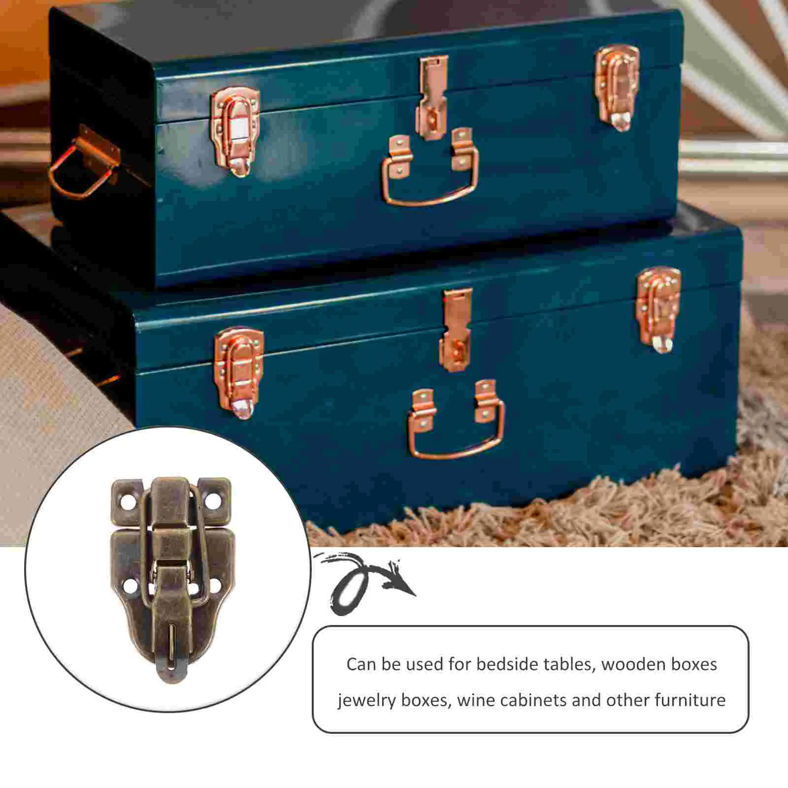 Ящик с застежкой застежка для чехла переключатели антикварные украшения