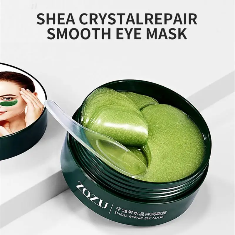 

Moisturizing Hydrating Avocado Eye Patches 60pcs/box Remove Dark Circles Crystal Collagen Gel Mask Anti Wrinkle Skin Care Tools