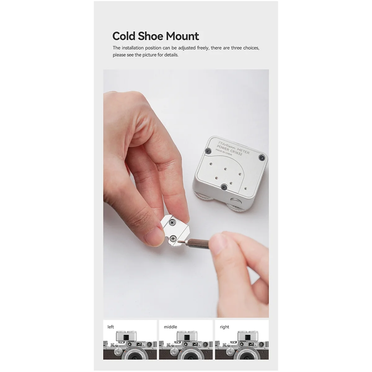 Измеритель света II холодный башмак для зеркальной пленки камеры измеритель 12