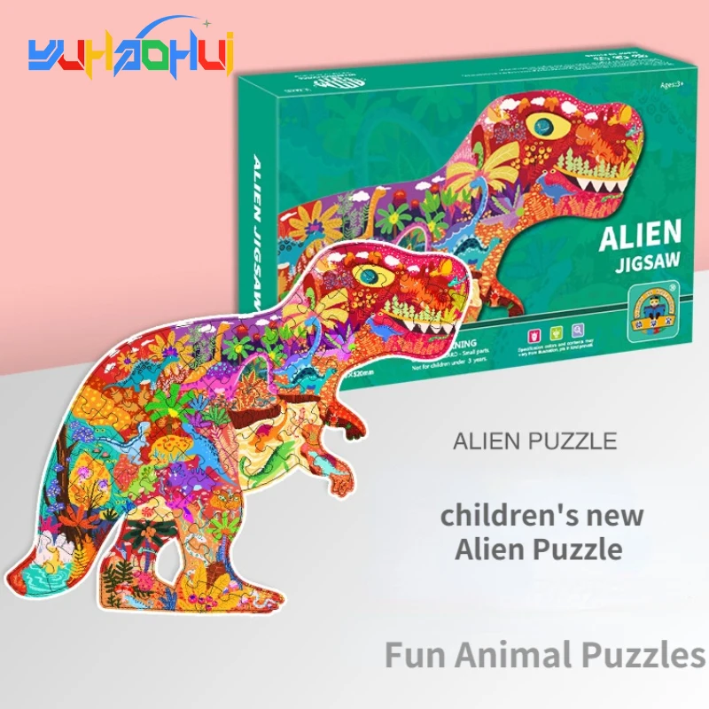 

New Toys Children's 3D Paper Puzzles Dinosaur Elephant Montessori Early Education Educational Toy Irregular Educational Toy Gift