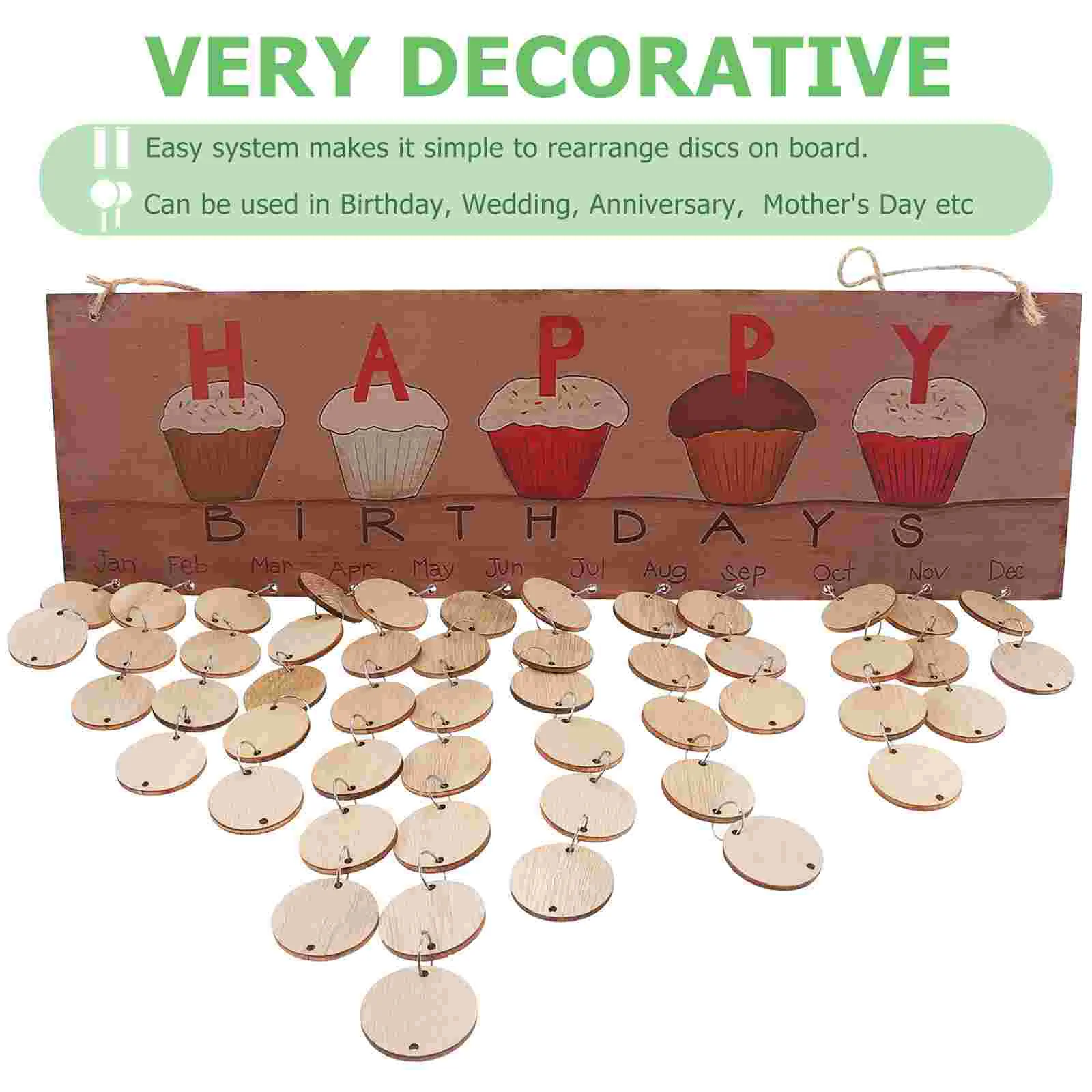 Надпись на день рождения Декор напоминание календарь вывеска рабочая доска