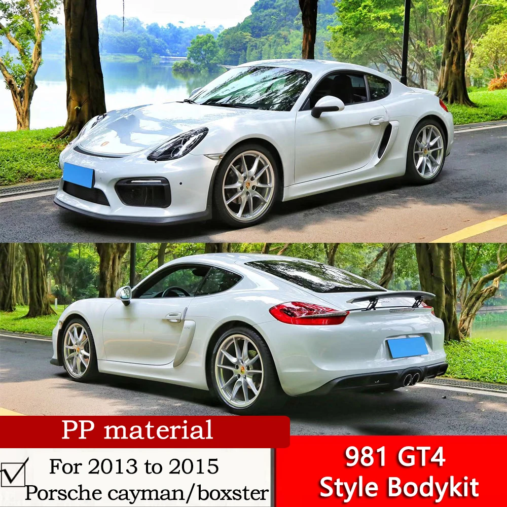981 GT4 стильный боди для Porsche cayman/boxster модификация Тайвань-праймер полипропиленовый