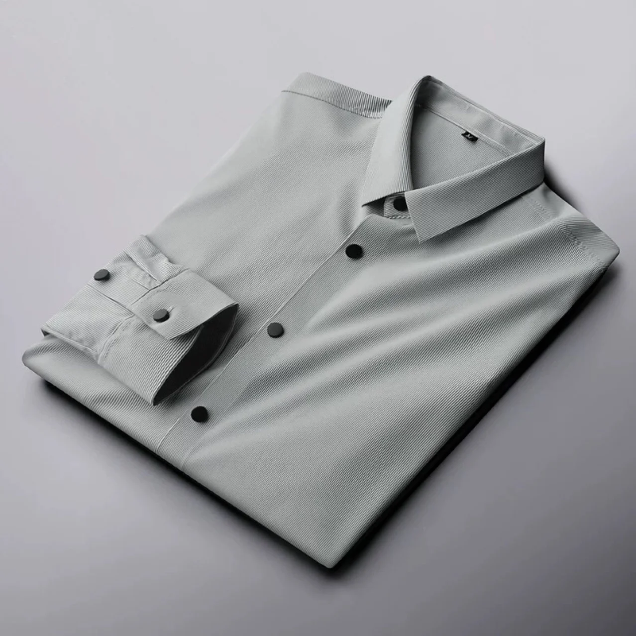 

quality High elastic seamless shirt men's light business no iron shirt long sleeve spring and autumn new slim striped shirt