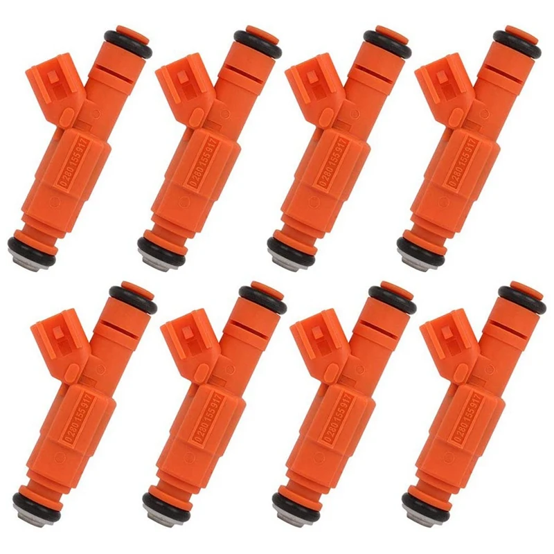 8Pcs Fuel Injectors 4 Holes for 2005-07 for Ford F-150/ F-250 F-350 for Lincoln for Navigator 0280155917
