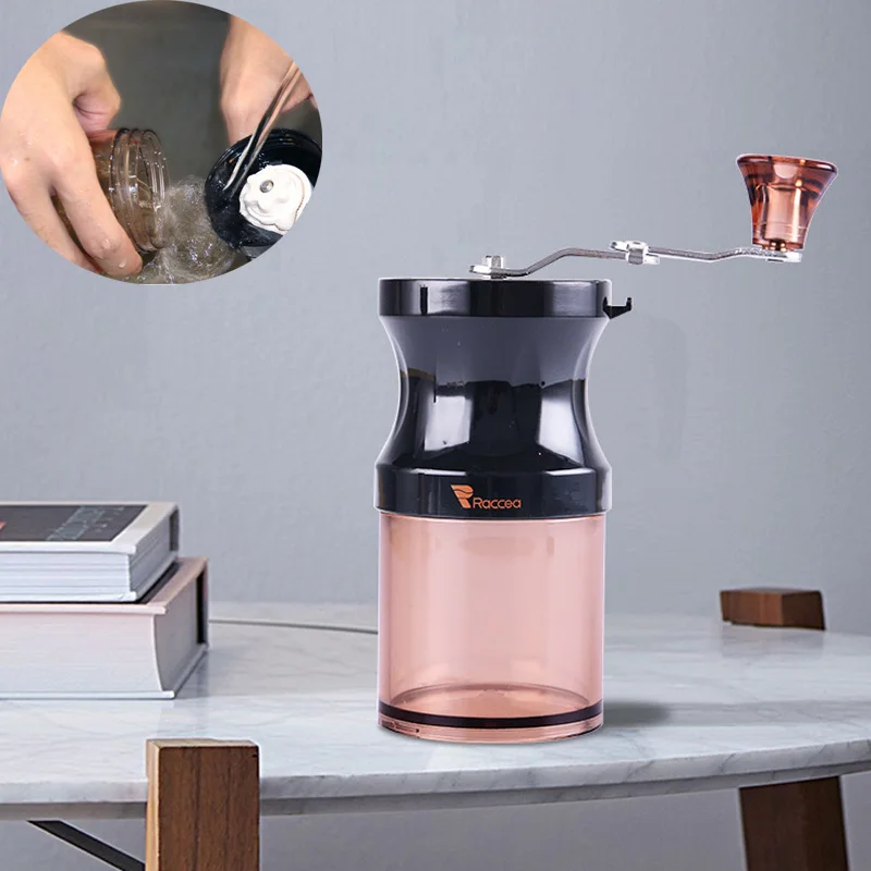 

Кофемолка Бытовая портативная, маленький ручной измельчитель для мытья, Регулировка толщины, кухонные принадлежности