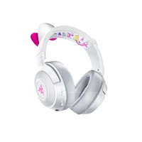 Kawaii Razer Sanrio Hello Kitty Limited Edition Cute Gaming Office Bluetooth Wireless Headset Laptop Birthday Gift