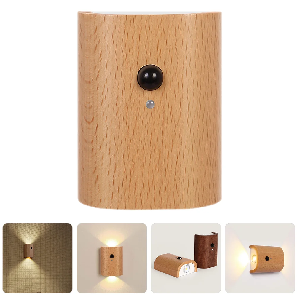 

Сенсорное настенное освещение, перезаряжаемая Индукционная лампа, деревянные декоративные ночники