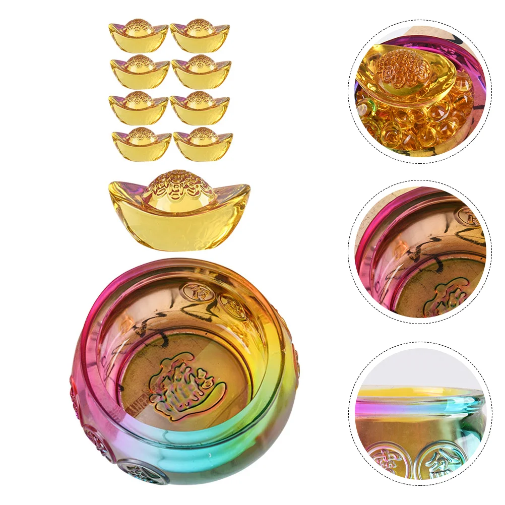 

Fengshui корнукопия китайские подарки Декор для дома красочные украшения корнукопии счастливый золотой слиток поздравительный Декор