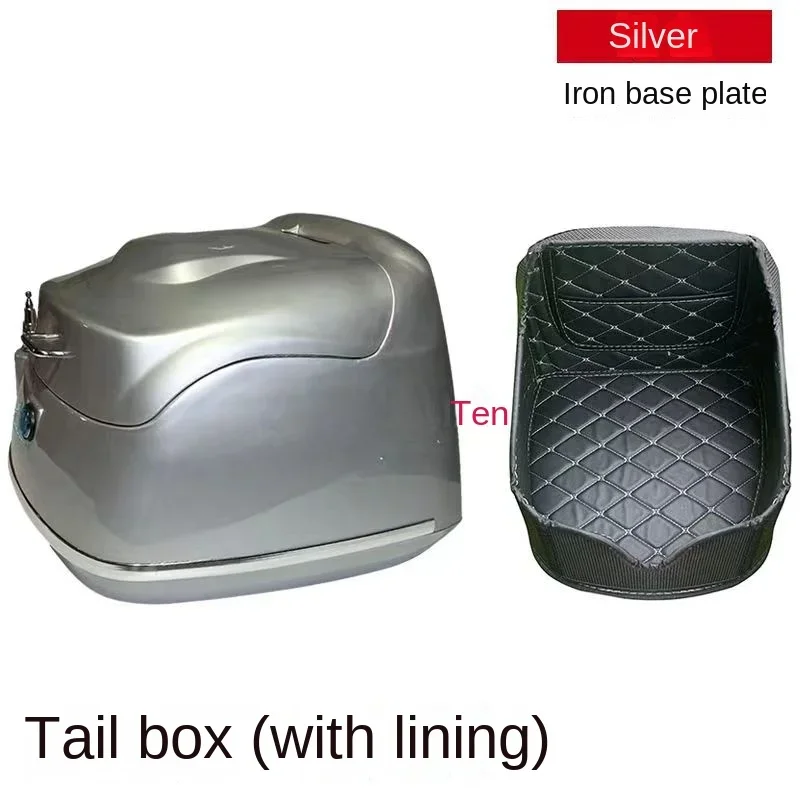 

Багажник для мотоцикла, скутера, ящик для инструментов в стиле ретро, багажник для мотоцикла, быстросъемный прочный багажник для скутера с антенной, ящик для инструментов для скутера, 35 л