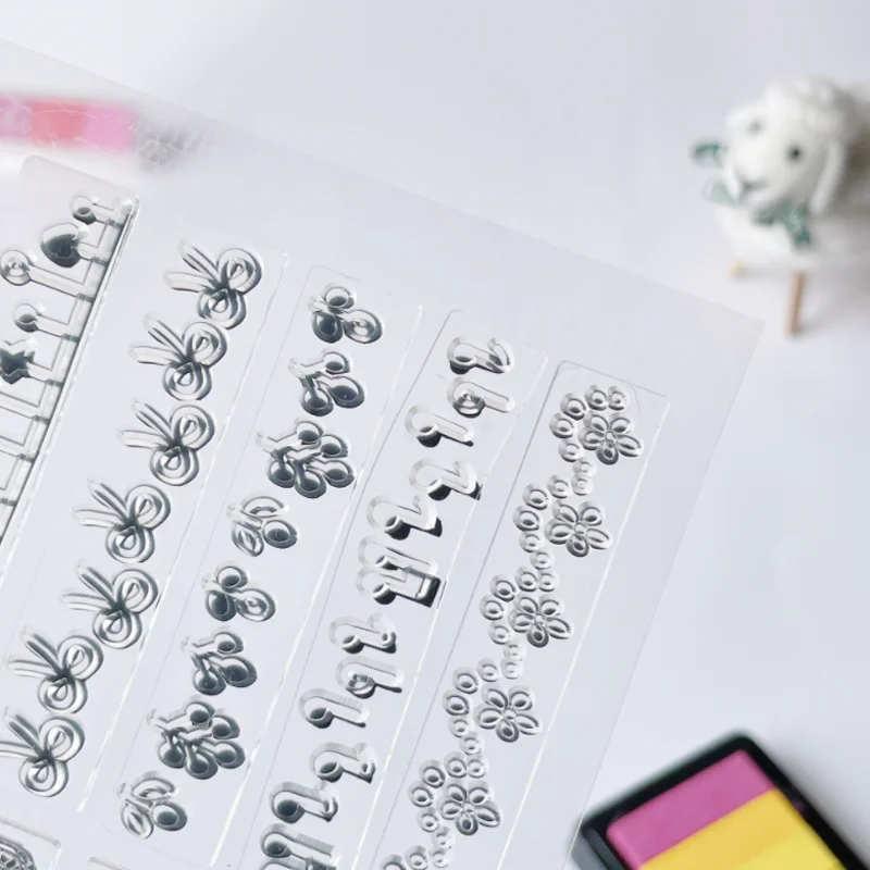 Прозрачный силиконовый штамп сделай сам для фестиваля скрапбукинга резиновых