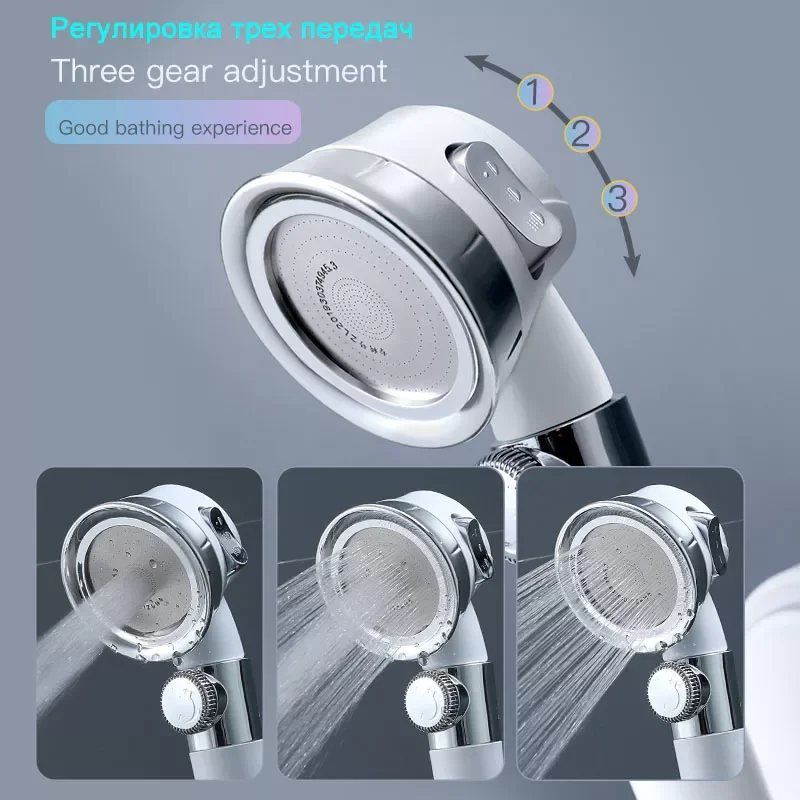 

NEW Pressurized Shower Head High Pressure Water Saving Perforated Free Bracket Hose Adjustable Bathroom Accessories Shower Set