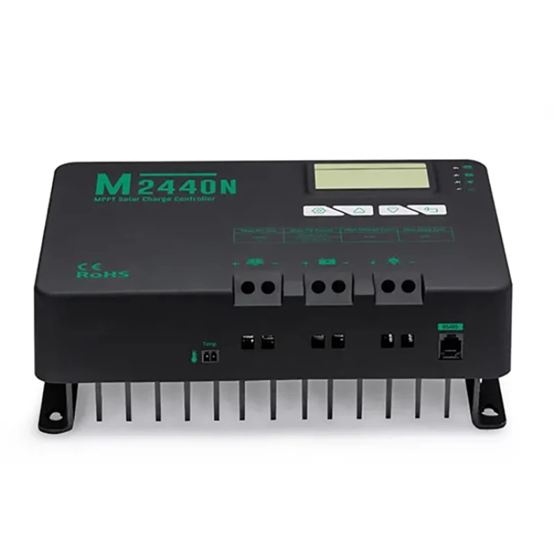 Контроллер заряда солнечной панели MPPT регулятор заземления с ЖК-дисплеем 40А