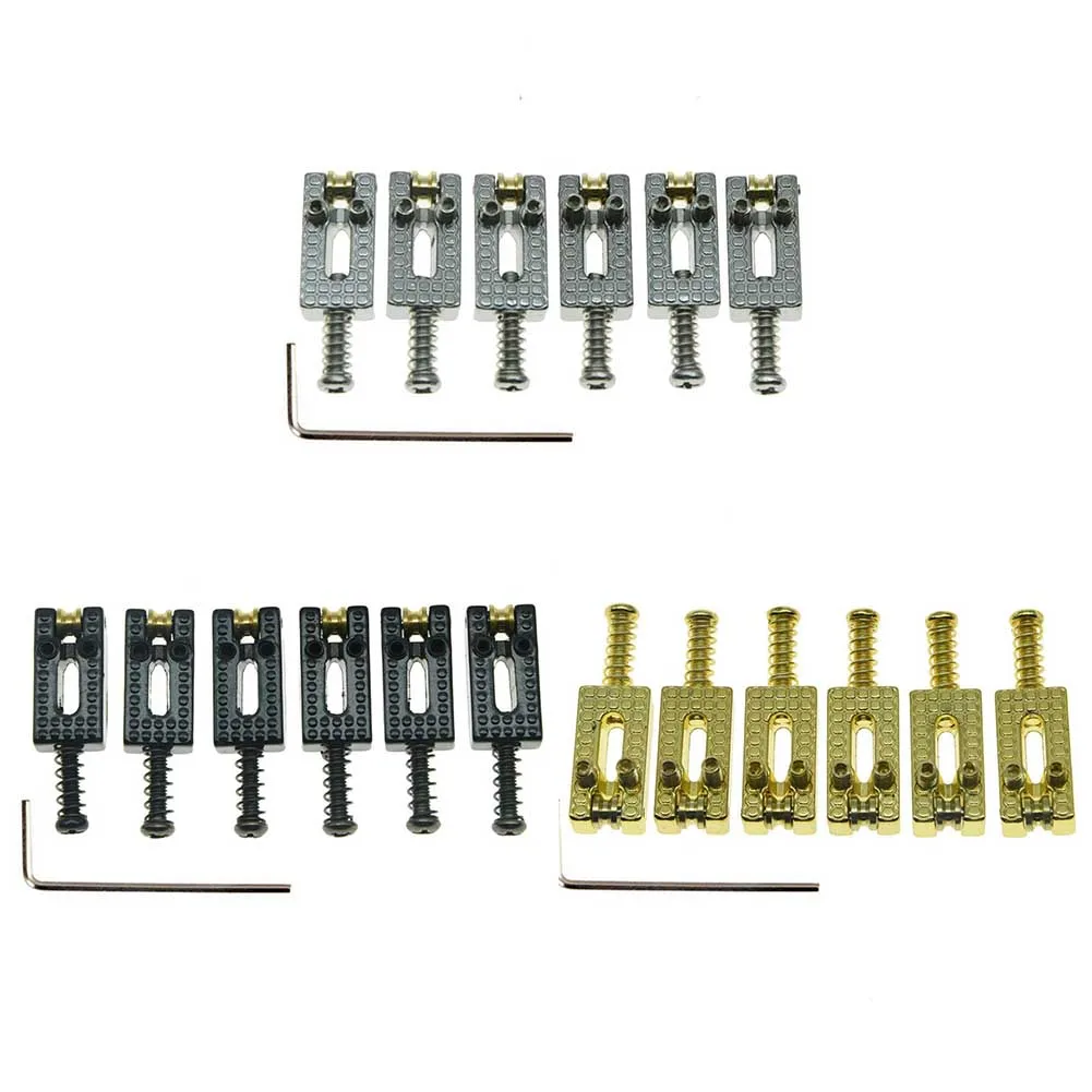 100% Brand New Saddle Roller Parts Tremolo With Wrench 10.5x 21mm 6Pcs Accessories Electric Guitar For Strat Tele enlarge