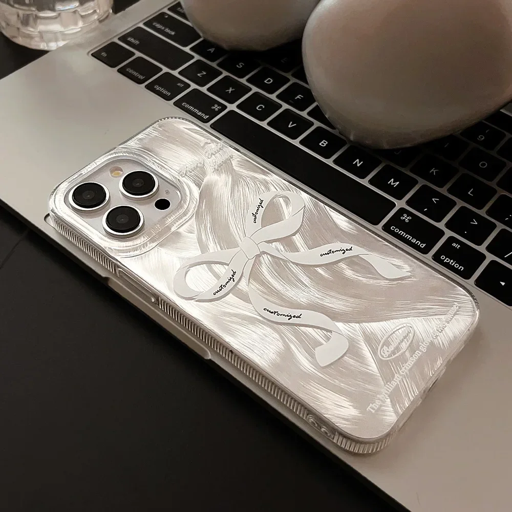 Фея галстук-бабочка Перья лазерное покрытие арт Чехол для телефона iPhone 16 15 14 13 12 11