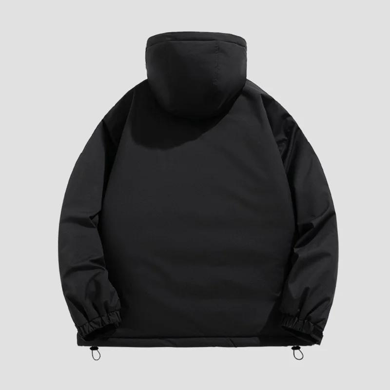 Couple Hooded Sweater Outdoor Sports Waterproof Jackets Loose Cotton Padded Jacket Winter Thickened Warm Coat Men Clothing