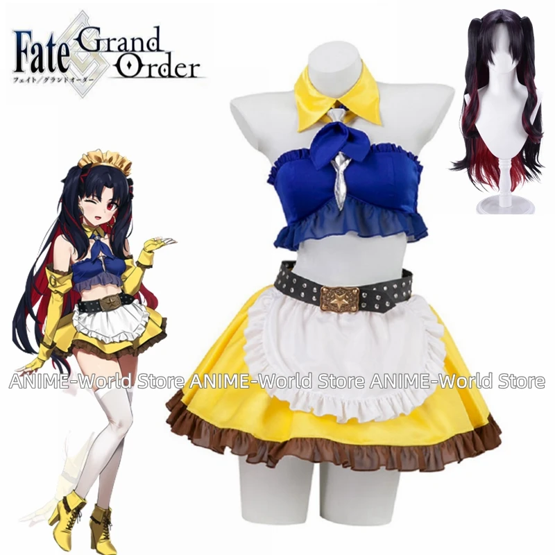 Костюм горничной из аниме Fate/Grand Order FGO Ishtar Astarte Space костюм для косплея парик на