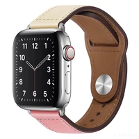 leather strap for apple watch band high quality male lady series 7 6 5 4 se 45mm 41mm 40mm 44mm watch for iwatch 42mm 38mm brace