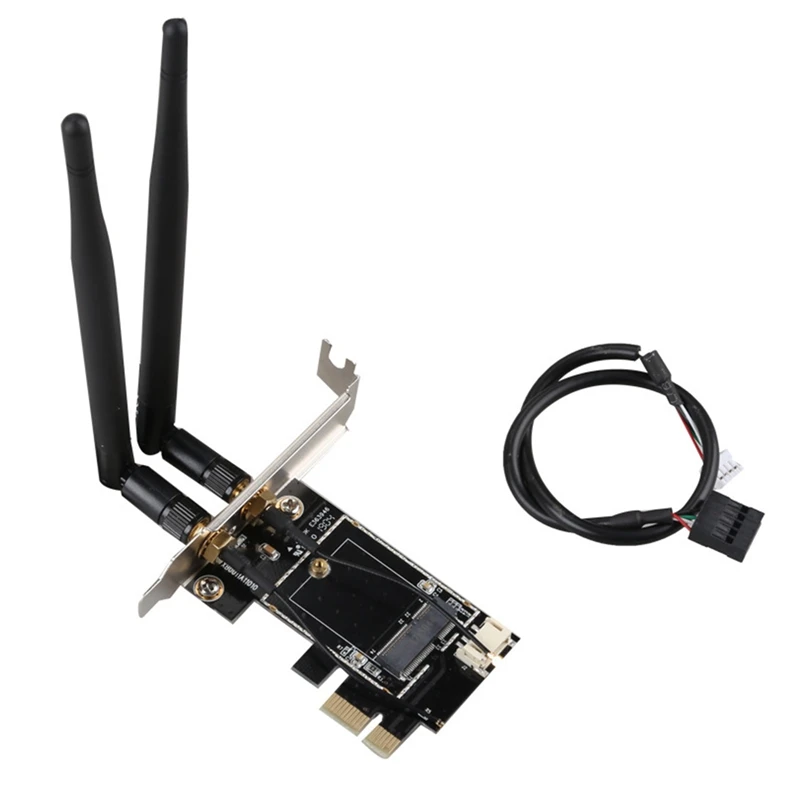 

Pci Express 7265AC 2.4G / 5G Dual Band 7265NGW 867Mbps Wireless PCI-E Wi-Fi Bluetooth 4.2 WIFI Card Desktop PC